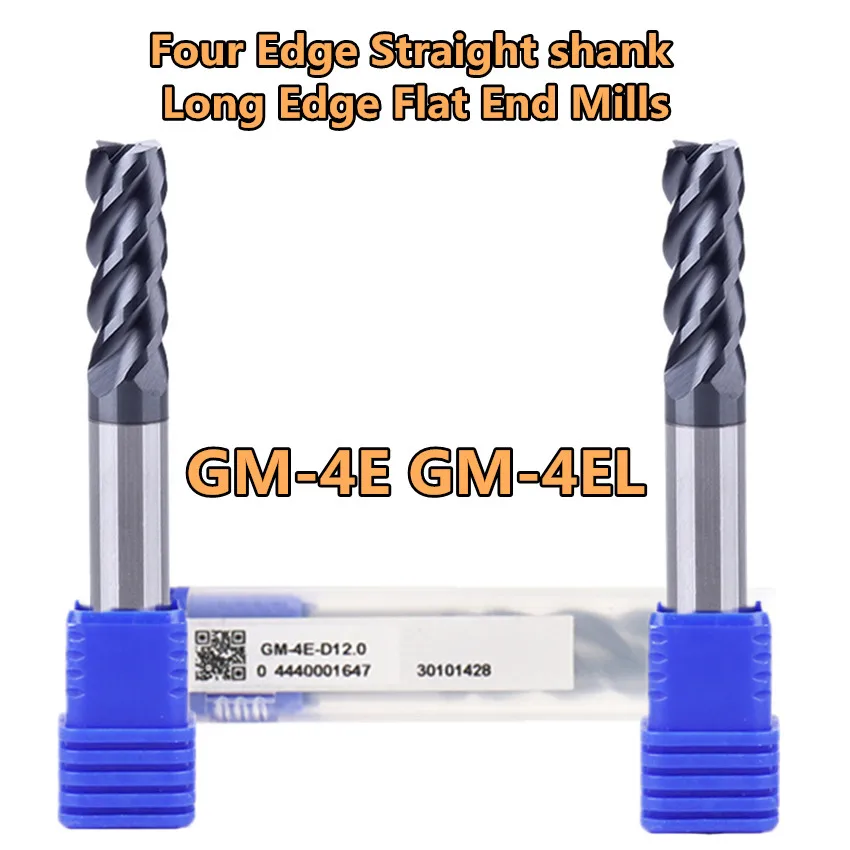 GM-4EL GM-4EL-D3.0 D4.0 D5.0 D6.0 D8.0 D10.0 D12.0 D14.0 D16.0 D20.0 ZCC.CT Four Edge Straight shank Long Edge Flat End Mills