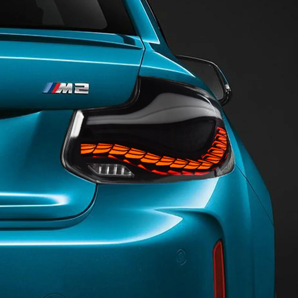 

Для BMW 2 серии F22 2014-2021 автоматические задние задние фонари в сборе, обновленный стиль драконьей, светодиодные динамические автомобильные задние фонари, аксессуары