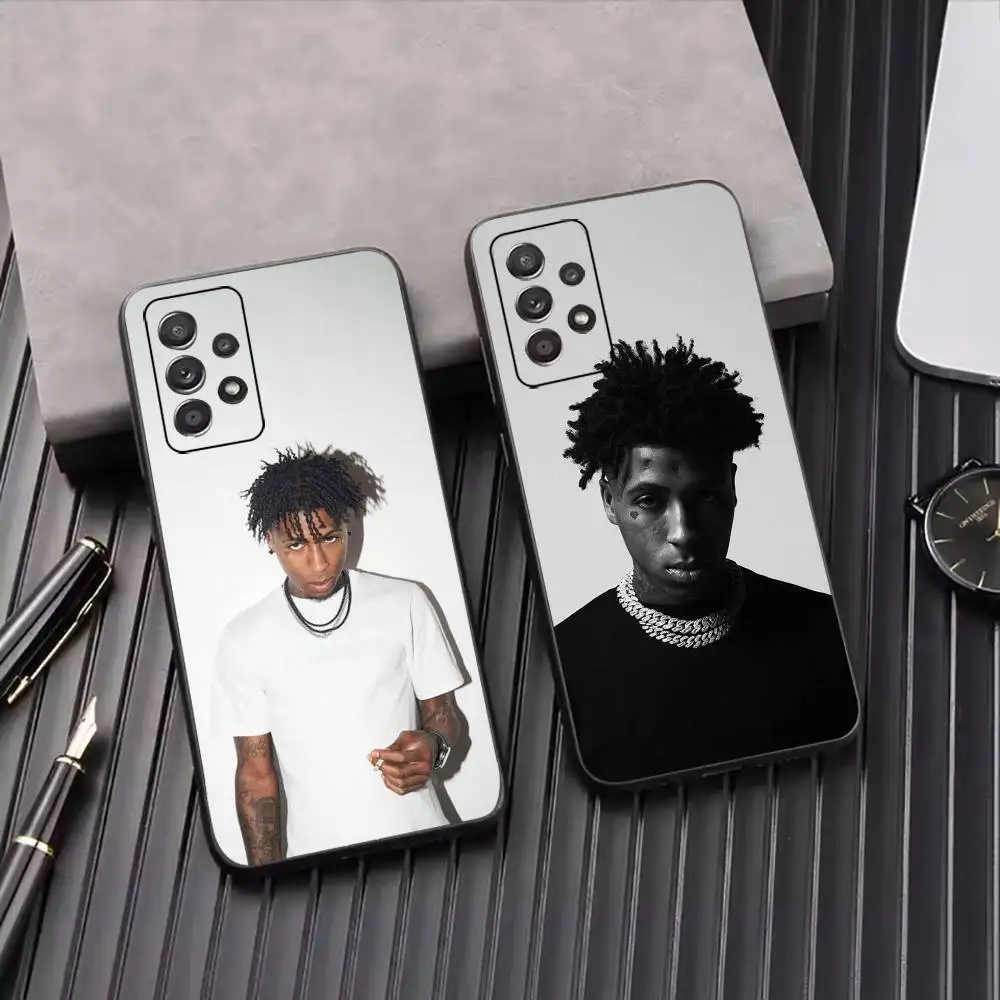 Cool NBA YoungBoy Rapper Phone Case For Samsung S25 S26 S24 S23 S 25 Ultra Plus FE Soft Black Cover