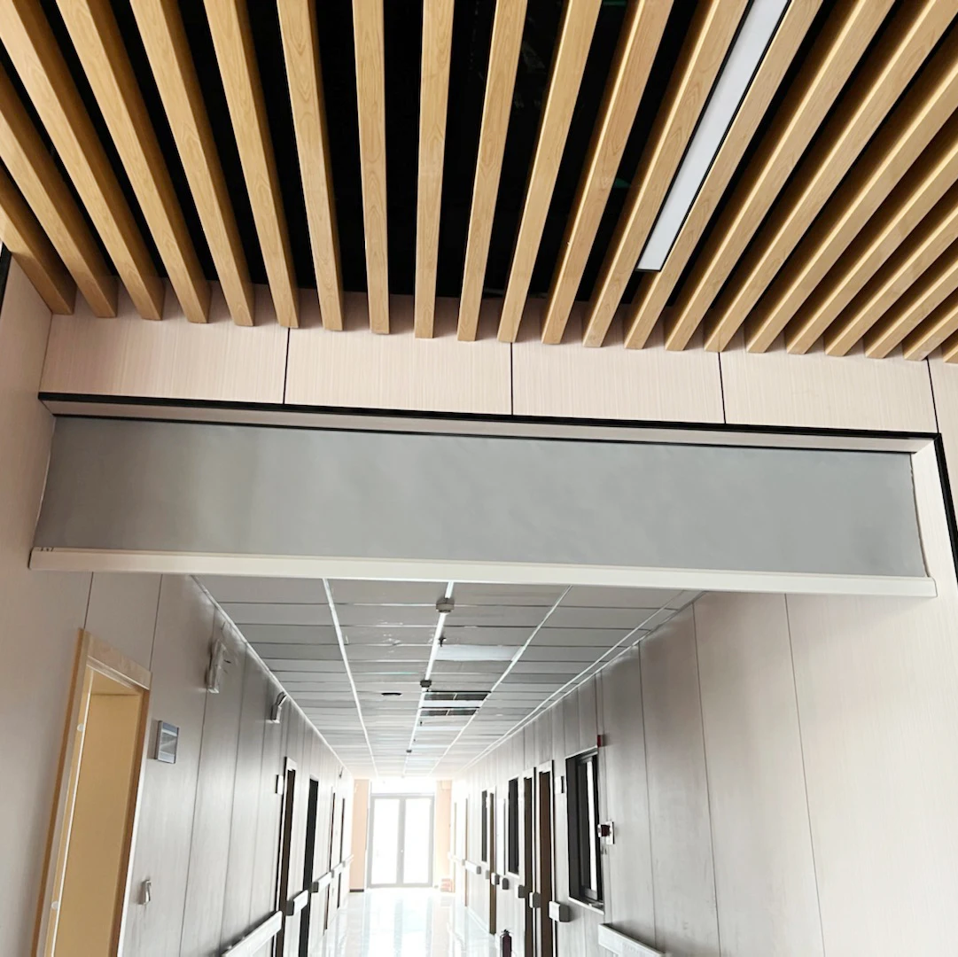 Electric Modern Workshop Smoke Curtains with Fireproof Material and Finished Surface