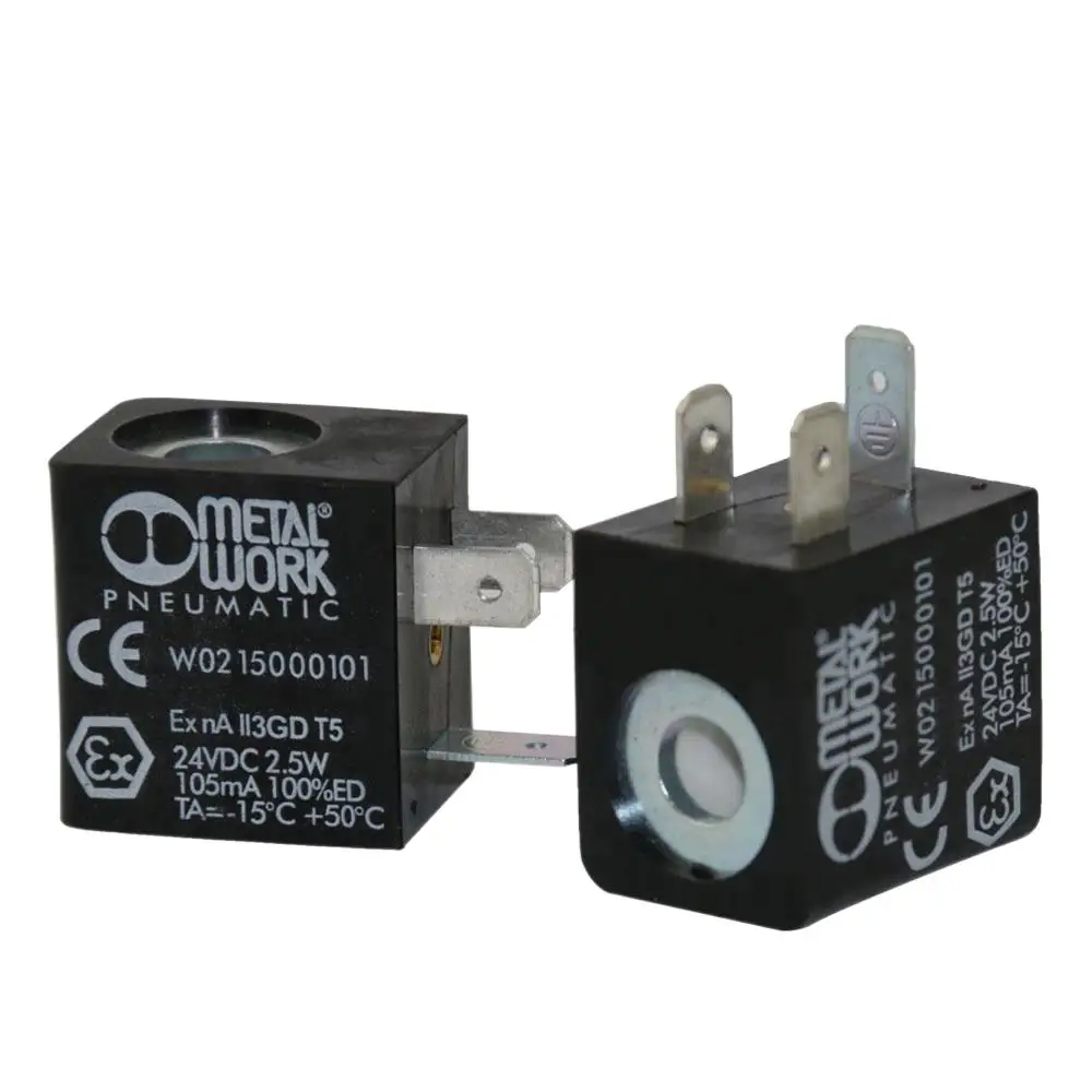 Excavator parts  solenoid valve W0215000101 Solenoid Valve Coil 24VDC(2W) for MetalWork