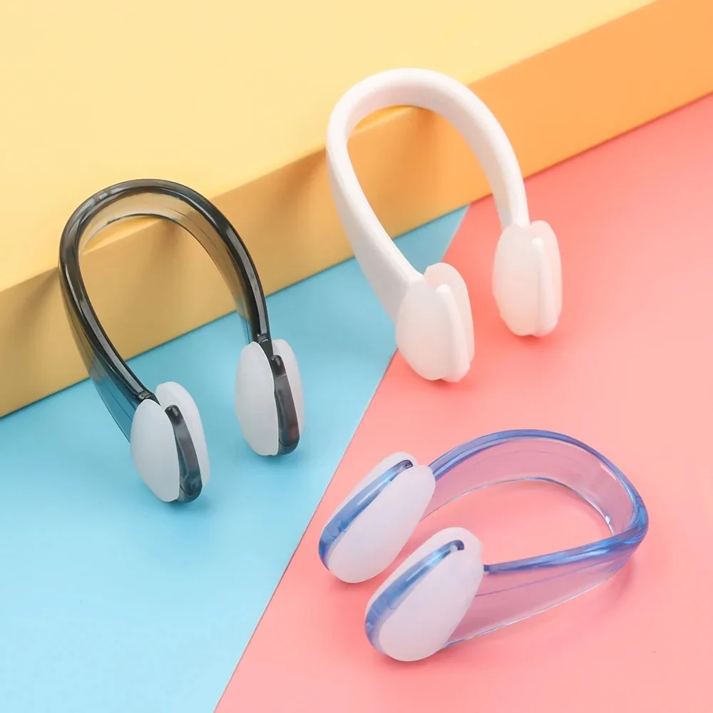 3Pcs Candy Color Soft Silicone Nose Clip Small Size Nose Clip Swimming for Adult Children Water Sports Pool Accessories