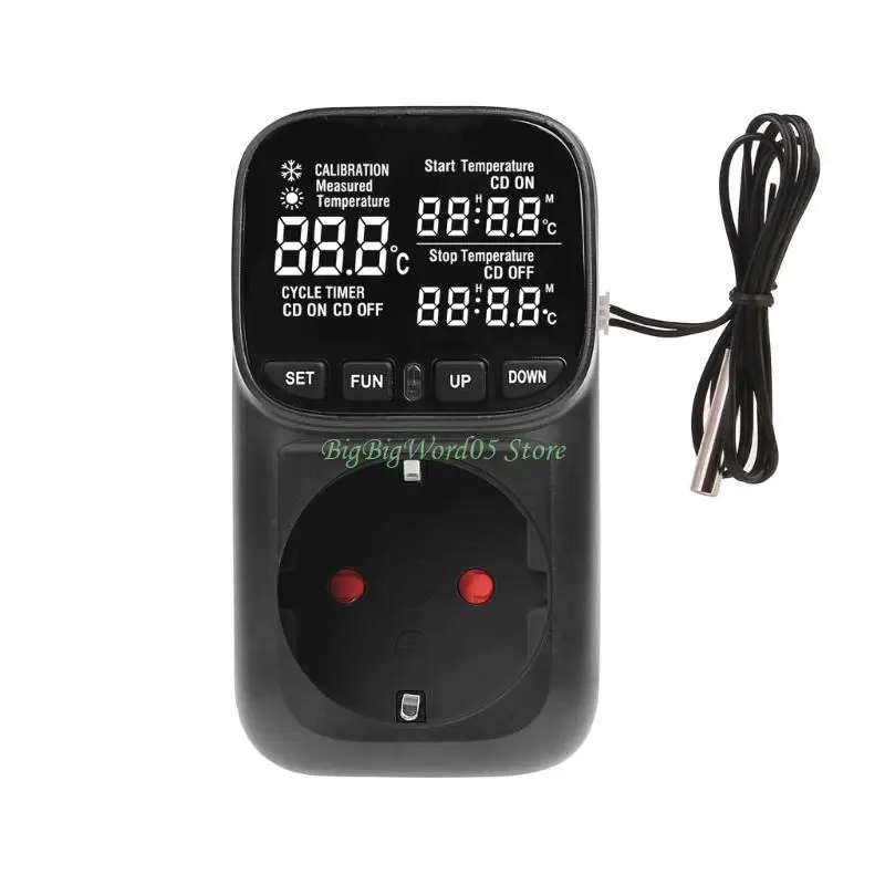 

24TE Программируемый таймер ЕС разъем с дисплеем подсветки для управления температурой