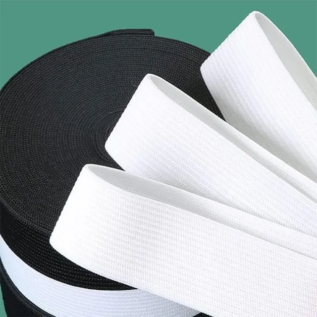 1/5Meter Sewing Elastic Band Stretch High Elasticity Knit Elastic Cord Spool 10/15/20/25/30/35/40/45/50/60mm Wide for Sewing 2