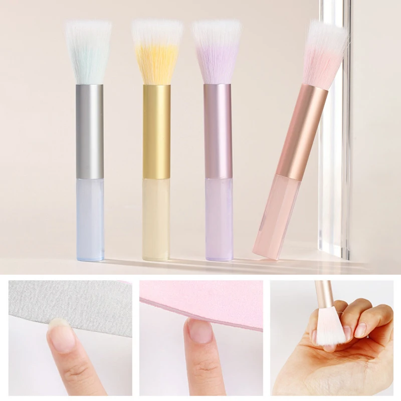 Mini cepillo para decoración de uñas, cepillo para quitar el polvo de uñas, herramienta de limpieza de polvos de esmalte de Gel UV acrílico, pinceles de maquillaje de belleza, accesorio de manicura