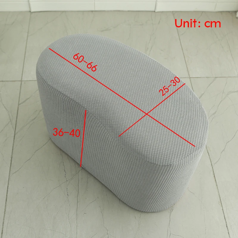 

Stretch Cashew Stool Cover Elastic Footstool Slipcover for Makeup Stool, Round Pouf Ottoman Universal Fit Washable & Non-Slip