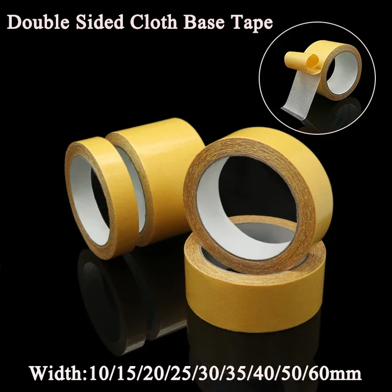 양면 천 베이스 테이프, 강한 고정 반투명 메쉬, 방수 흔적 없는 고점도 접착 스티커, 롤 당 10m