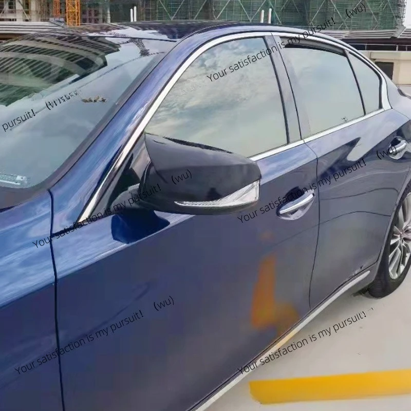 Suitable for Infiniti Q50 horn rearview mirror Q60/Q70 rearview mirror horn cover carbon brazing decoration