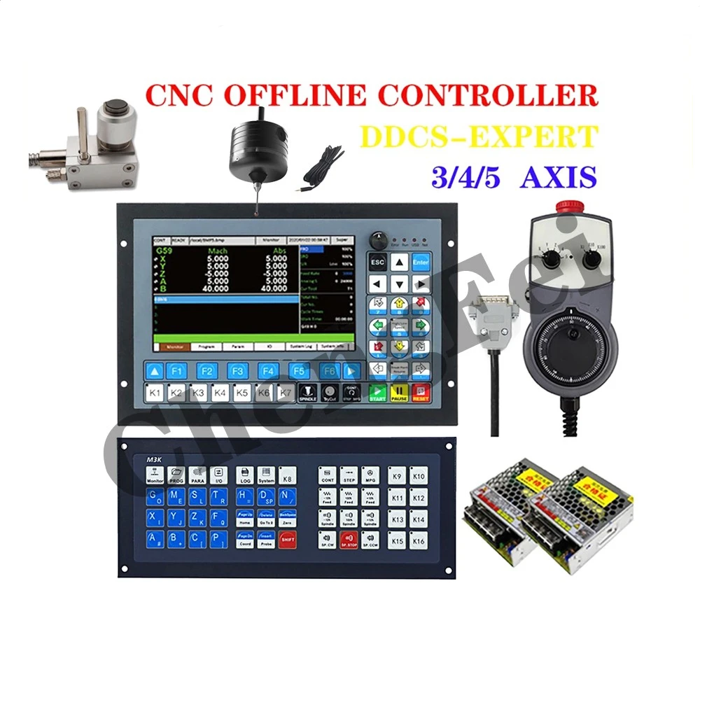 

DDCS EXPERT/M350 3/4/5-axis CNC offline controller Z-axis 3D probe supports closed-loop stepping/ATC, replacing DDCSV 3.1