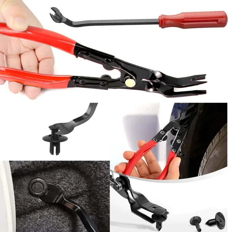Car Repair Nail Puller Fastener Jaw Screwdriver Set Clip Pliers Tool Auto Dashboards Removal Modification Installation Tools image 3