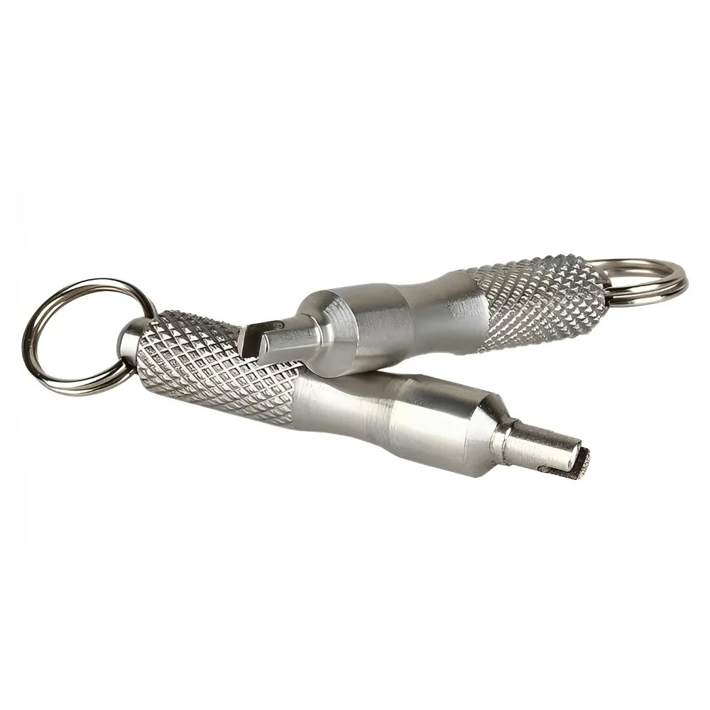 Portable Keychain Valve Core Remover Tool Stainless Steel Key Ring Spanner for Car Motorcycle ATV Bike Tire Repair Universal - view 6