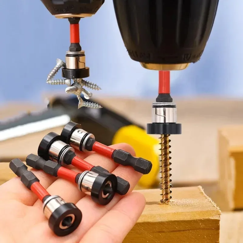 Magnetic Positioning Screwdriver Bits Drywall Screw Setter PH2 Hex Shank Locating Batch Head Plasterboard Screw Drilling Tools