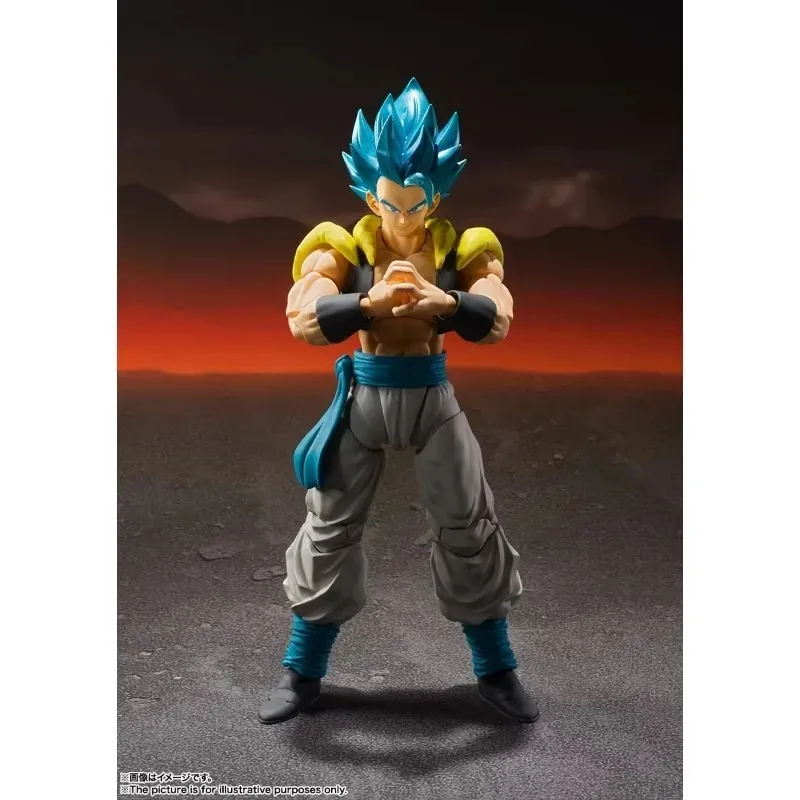 Auf Lager BANDAI S.H.Figuarts Original Dragon Ball Super Gogeta Super Saiyajin Gott Super Saiyajin Blau Action Figur Spielzeug