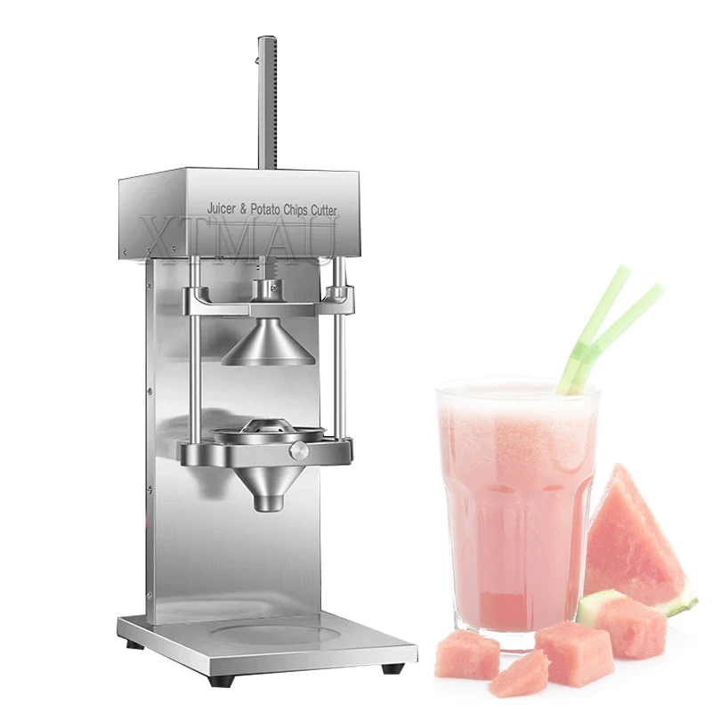 Commercial Stainless Steel French Fry Cutter Potato Strip Electric Multifunction Vegetable Fruit Juicer Machine