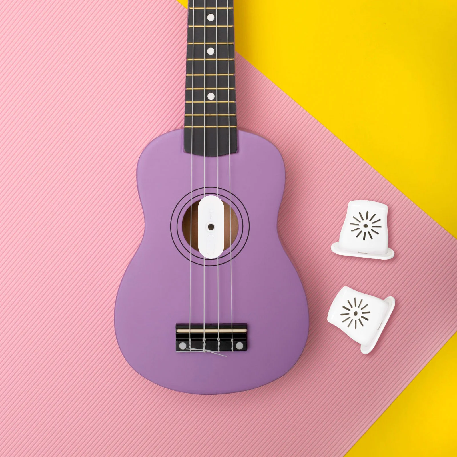 

3pcs Ukulele Humidifier White Prevent Cracking Portable Instrument Maintenance Tools Sound Hole Acoustic Soprano Case