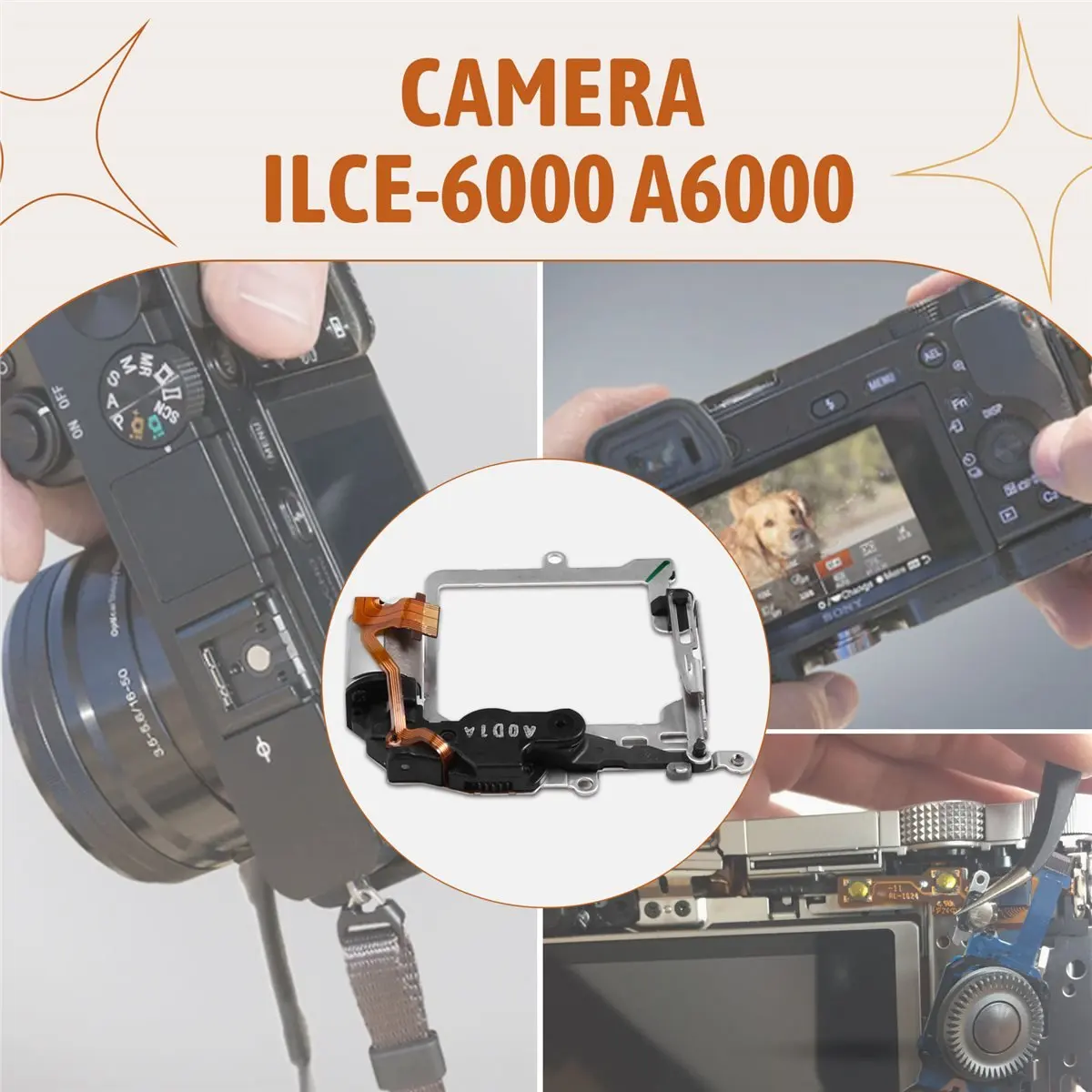 Suitable for ILCE-6000 A6000 Shutter Motor Assembly Drive Winding Group Repair Parts