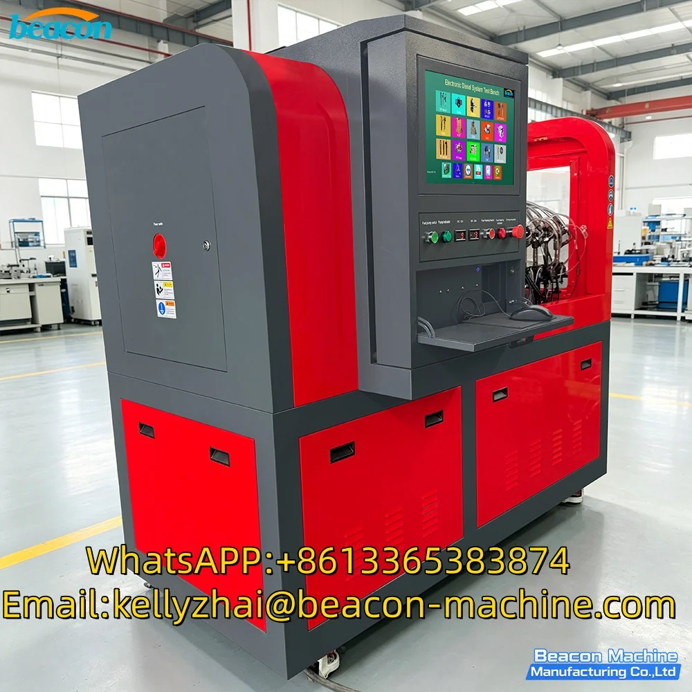 Full Automatic Diesel Injector Test Bench High Precision Test 8 Injectors Coding Machine Common Rail Fuel Pump Test Stand