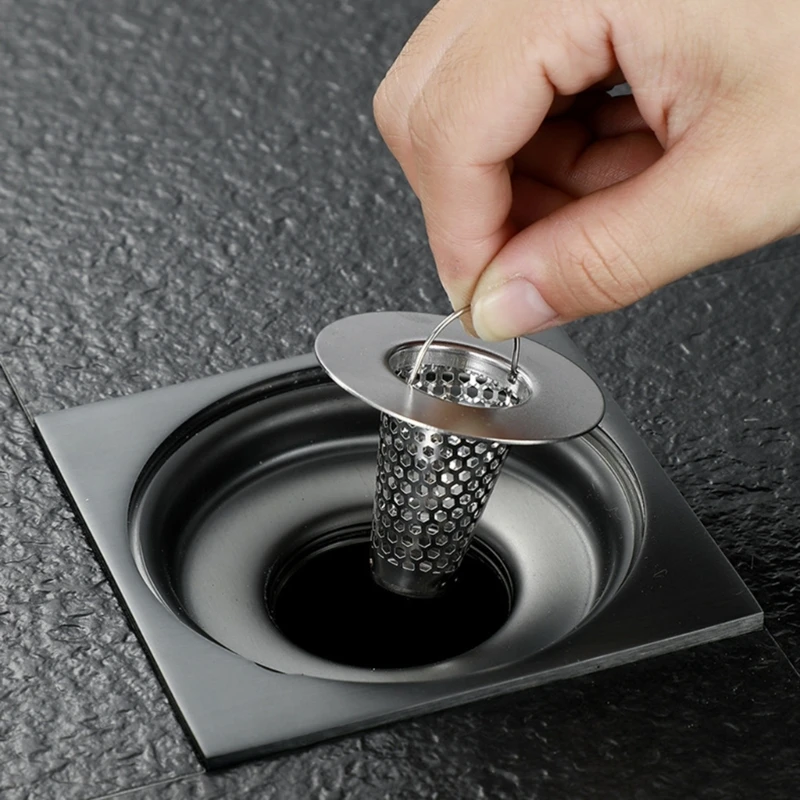 Convenient & Practical Hair Trap Effective Solution Steel Filter Basket Essential Drain Filter set for Bathroom Sinks