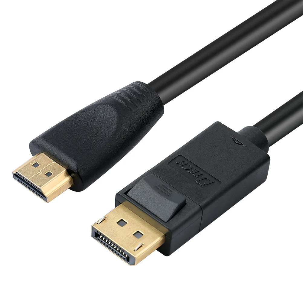 

2PCS DTECH New Design DP To HDMI Adapter Male To Male Display Port To HDMI Cable