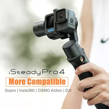 Professional 3-Axis Handheld Gimbal Stabilizer for GoPro OSMO DJ YI Cam Insta 360 Sony, Waterproof IPX4 Action Camera Tripod