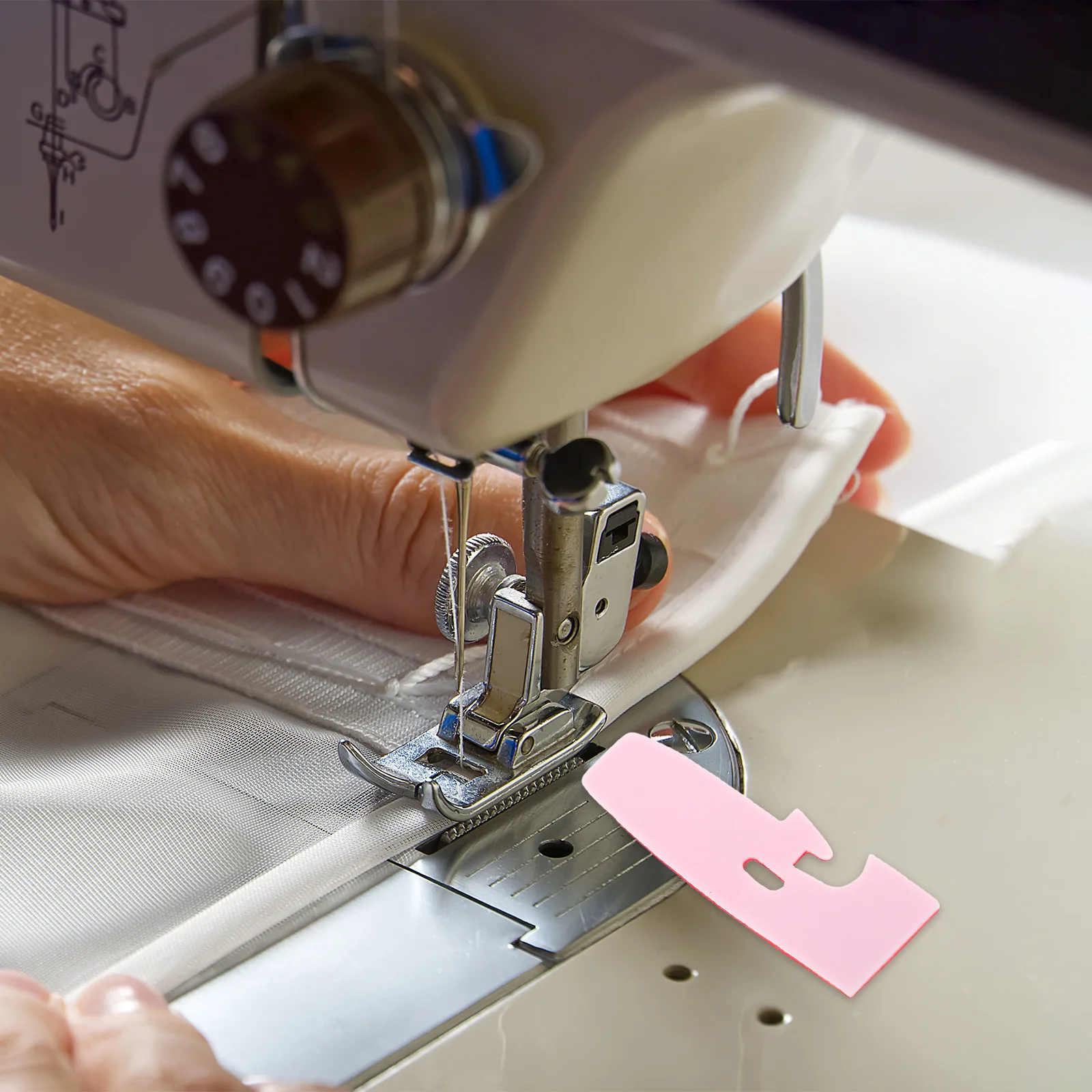 

10pcs Universal Plastic Overlock Machine Pad Durable Serger Presser Foot For Heavy-Duty Sewing Smooth Operation On Thick Fabrics