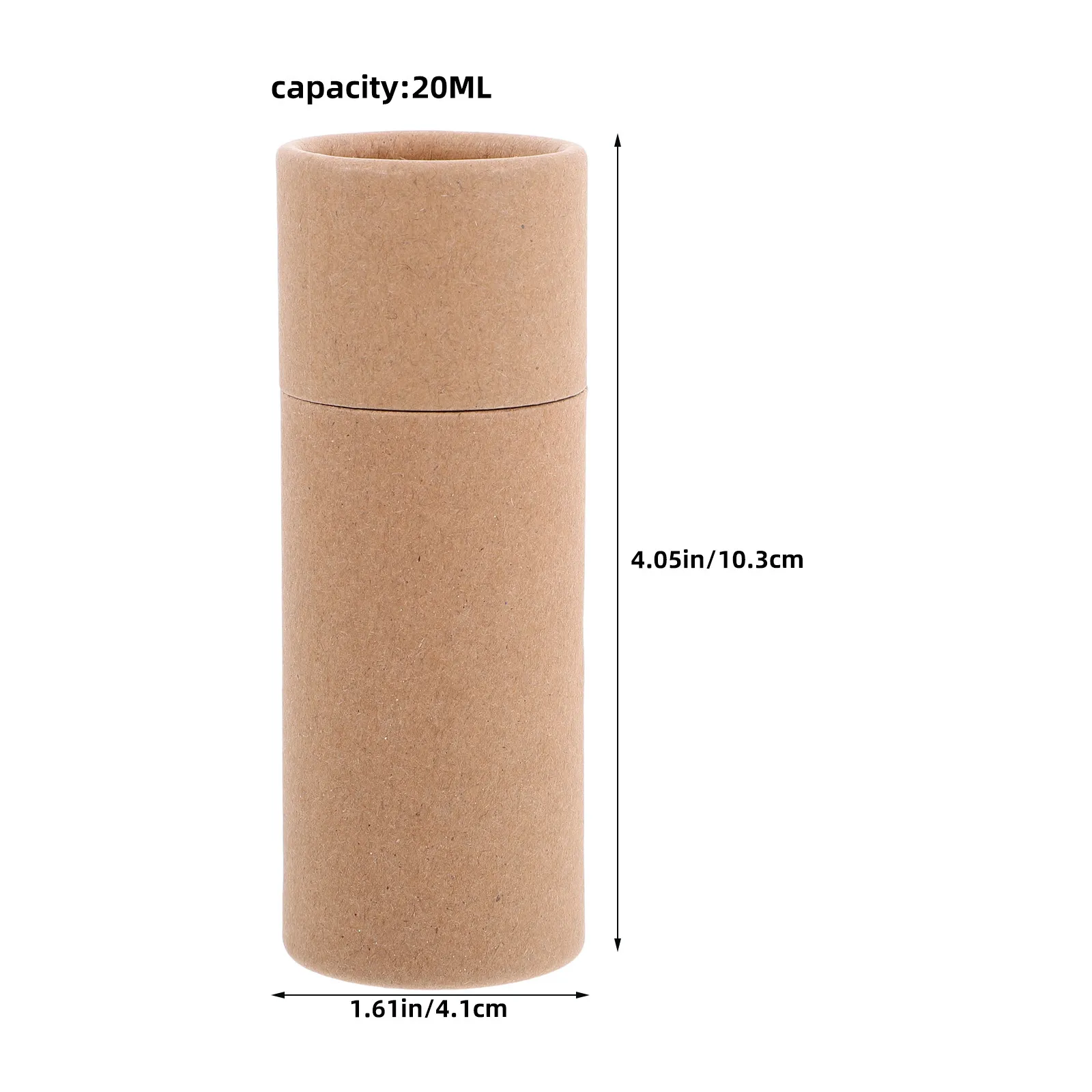 8Pcs Cardboard Kraft Tubes Cylindrical Mailing Shipping Tubes for Essential Oil Storage Document Tube Holder Gift