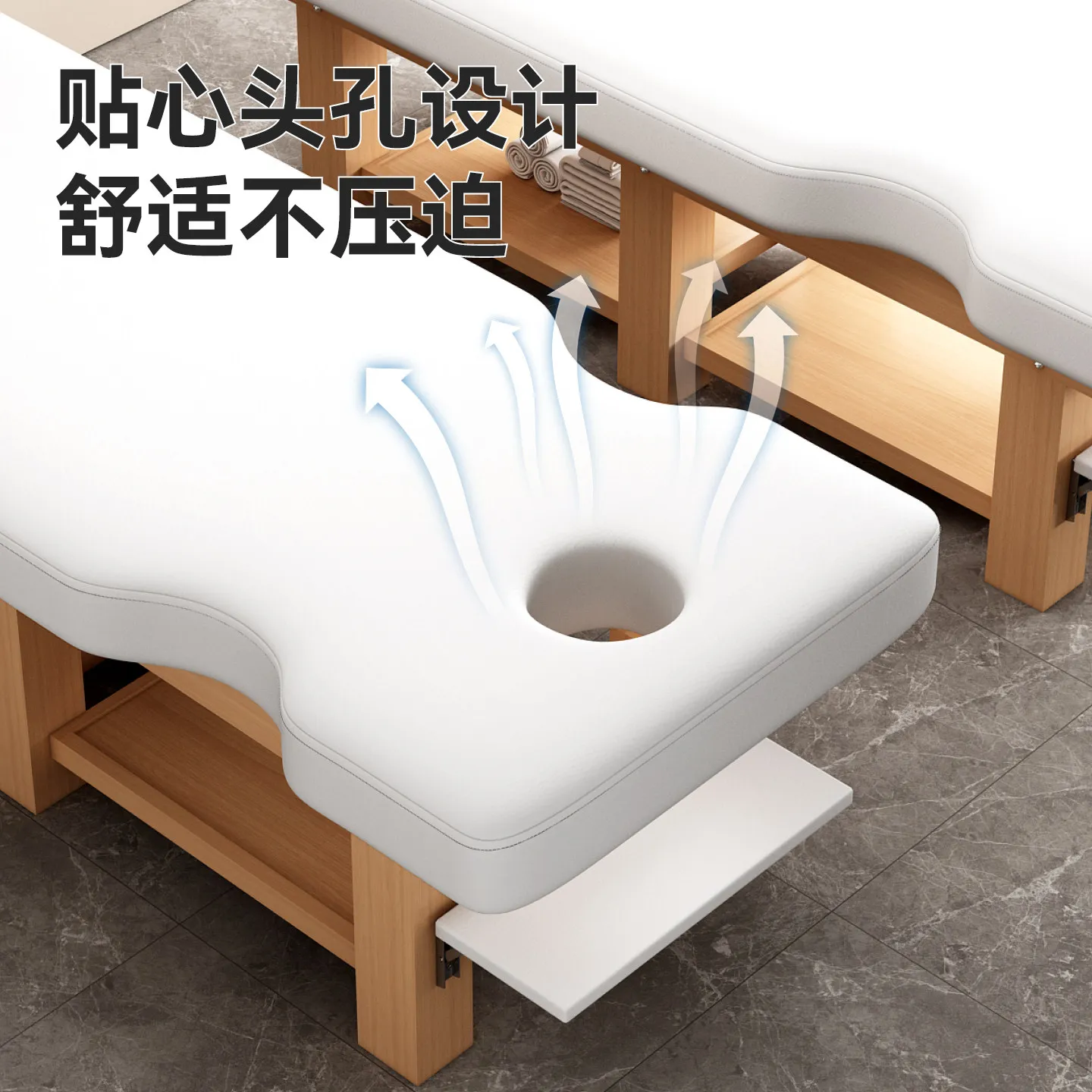 Solid wood beauty bed, massage bed, massage bed, special physiotherapy bed for beauty salon, tattoo embroidery, body ear picking