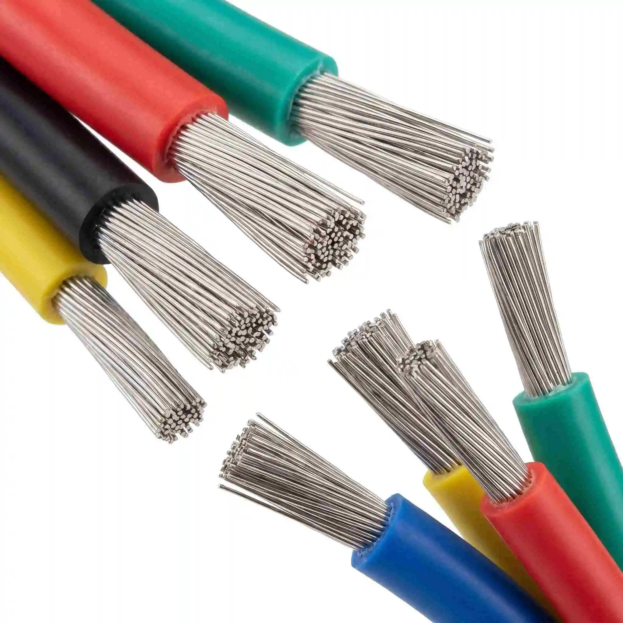Weicher Silikondraht, 5-Farben-Set, 5 x 1,5 m/5 x 3 m/5 x 5 m, 18/20/22/24/26/28 AWG, Silikonisolierung, mit Zinn beschichteter Kupferdraht – Detail 4