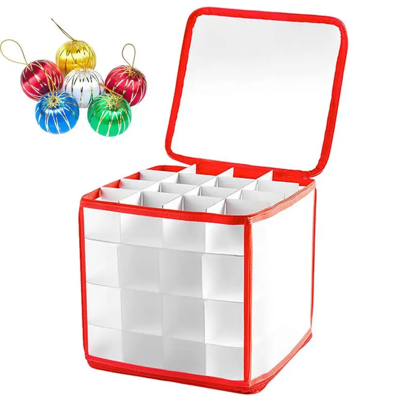 64-Grid Baubles Storage Box Christmas Balls Storage Box Bauble Storage Divider Toys Storage Box Holiday Accessories Storage