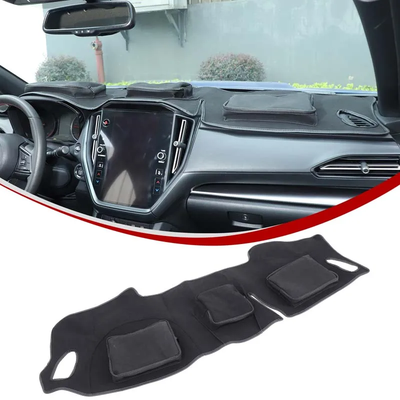 For 2022-2025 Subaru WRX Levorg Sheepskin Car Dashboard Organiser Mat Storage Pad Stowing Tidying Organiser Accessories