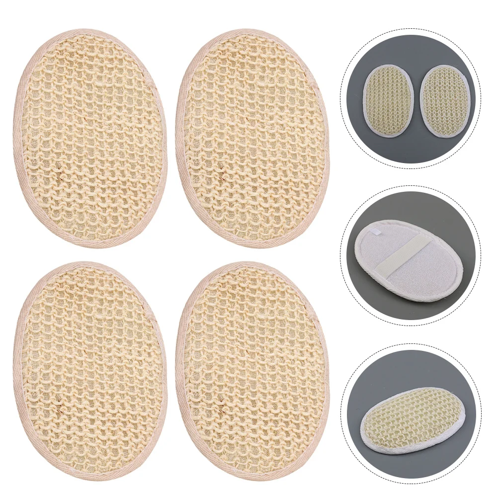 

6pcs Silk Gourd Loofah Back Scrubber Exfoliating Bath Wipe Double-Sided Body Face Washer Shower Cleaning Tool Bath Accessories