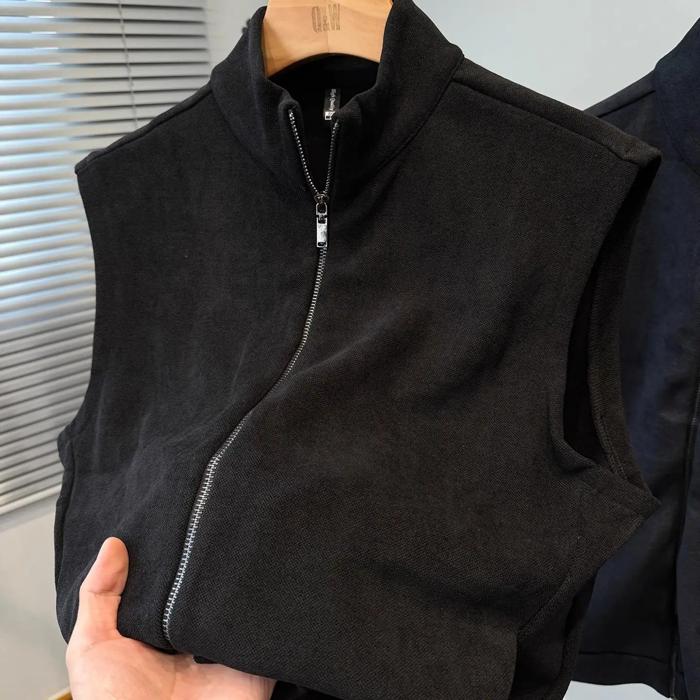 

Мужская двусторонняя флисовая куртка на молнии с воротником-стойкой, утепленная, однотонная, стандартный крой, новая коллекция осень-зима