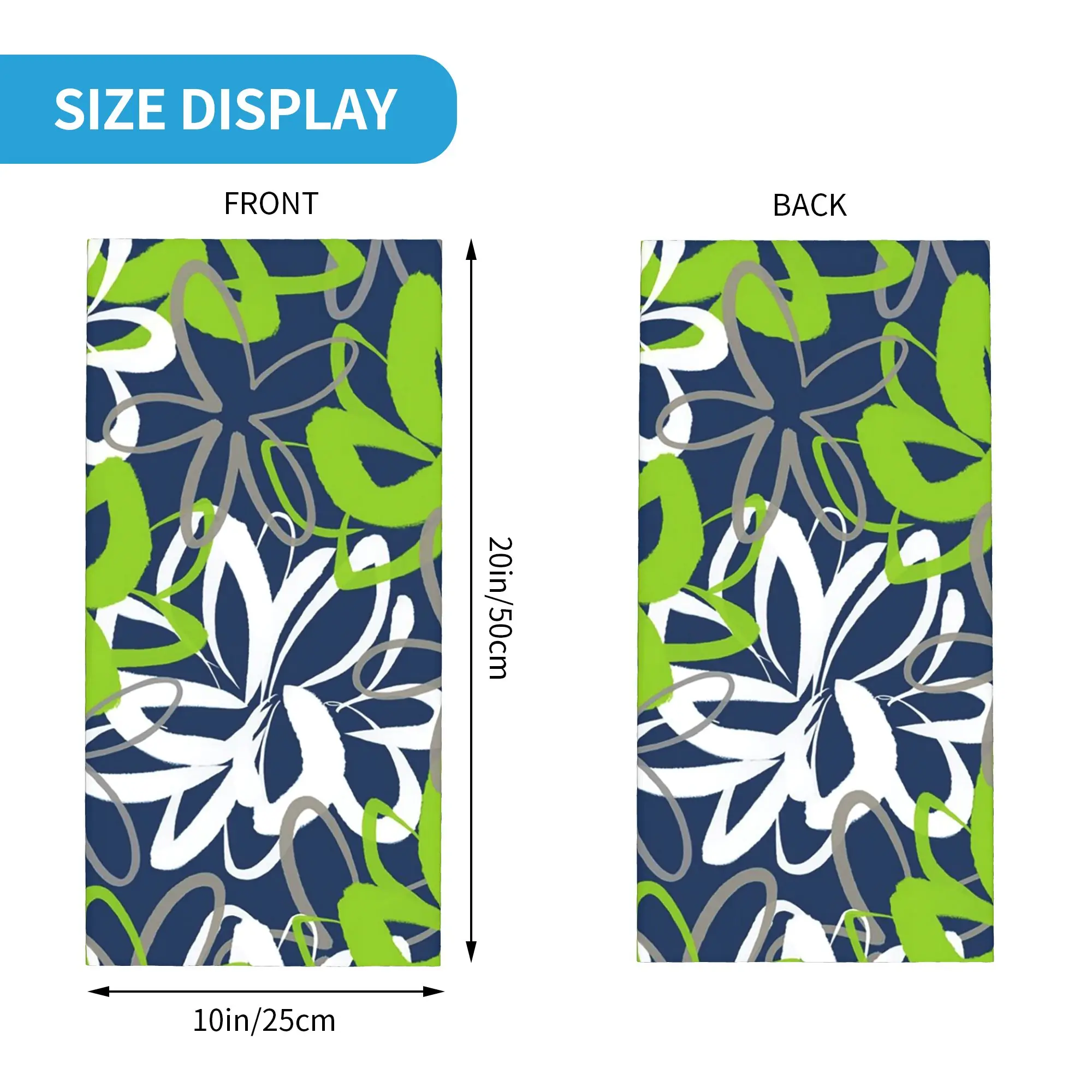 Lotus Garden Painted Floral Pattern Bandana Neck Cover Printed Mask Scarf Balaclava Hiking Fishing for Men Women Breathable