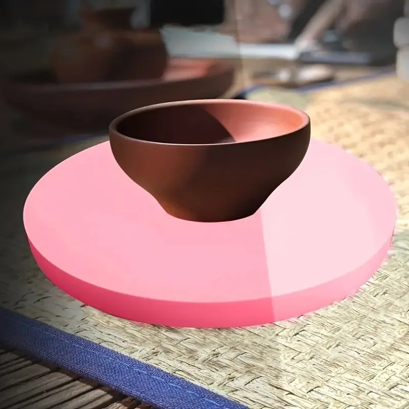 

Ceramic Foam Pad Round Sponge Mat for Pottery Craft Support Soft Comfortable Clay Tools Pink Drawing Holiday Arts