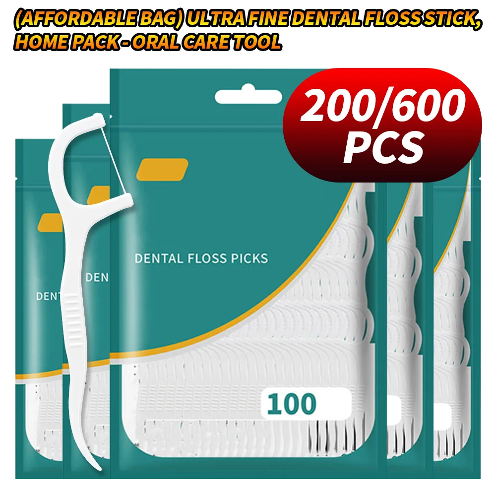 

Ультратонкие зубные нити-флоссеры (200/600 шт.) в экономичной упаковке, одноразовые межзубные палочки для чистки, незаменимые инструменты для ежедневного ухода за полостью рта