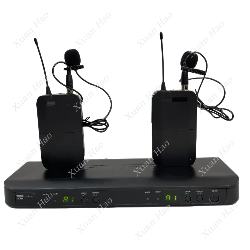 Professional BLX8 UHF Dual Channel Microfone Vocal Handheld Church Wireless Microphone System BLX288/PG58