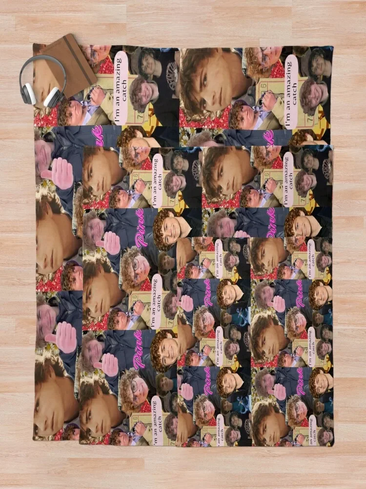 percy jackson walker scobell collage Throw Blanket christmas decoration Soft bed plaid heavy to sleep Blankets