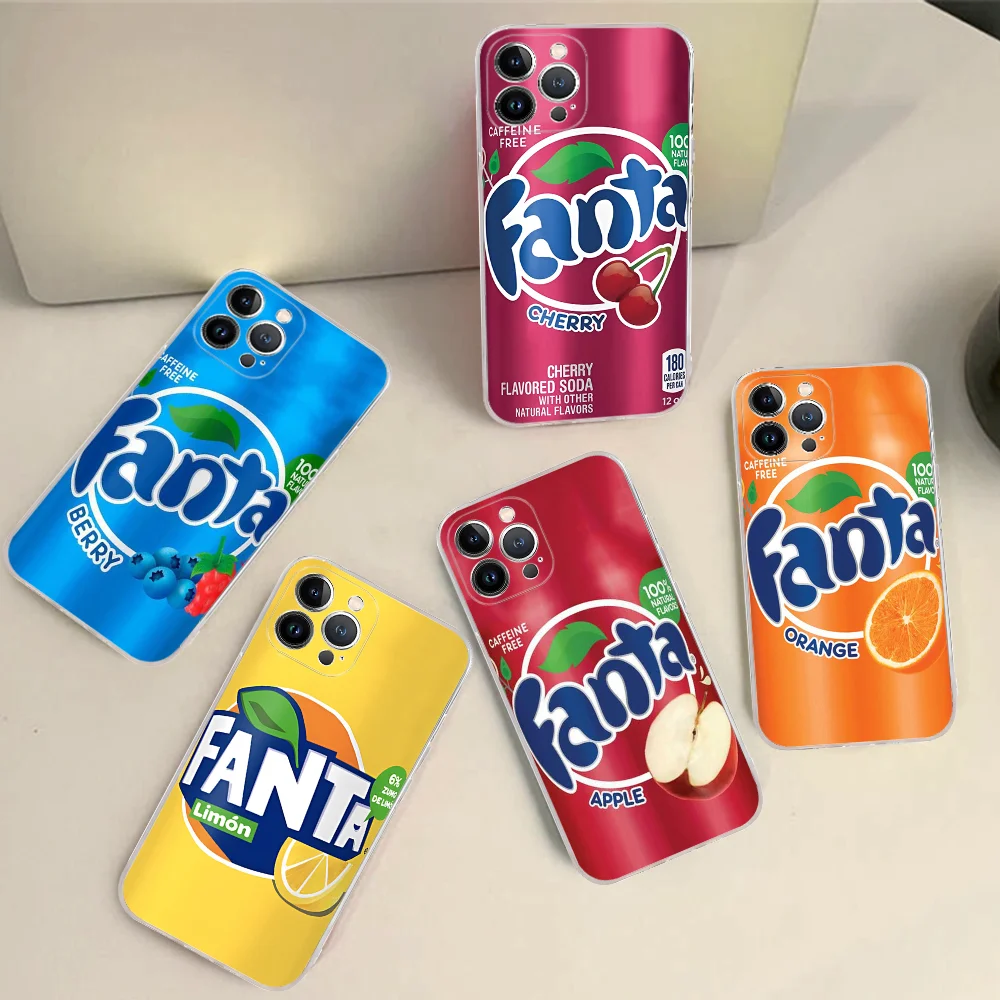 

F-FantaS Drinks Grape Orange Mousepad Silicone Soft for iphone 15 14 13 12 11 Pro Mini XS MAX 8 7 6 Plus X XS XR Cover