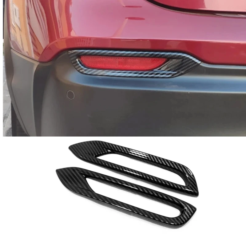 For Nissan Qashqai J11 2018 2019 2020 ABS Chrome Rear Foglight Lamp Cover Sticker Decoration Reflector Trims Car Accessories