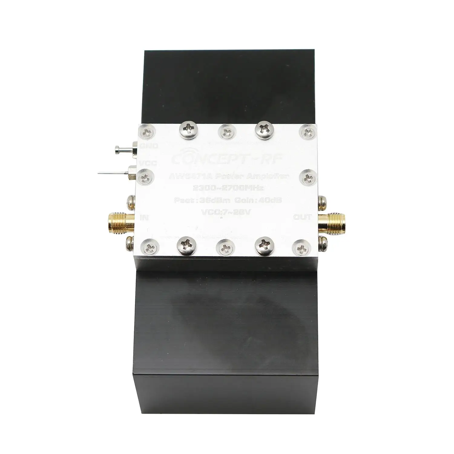 AU6471A 2.4Ghz 4W RF Power Amplifier 2.3G-2.7GHz PA Signal AMP FOR 2.4G Transmitter Drone Wifi Bluetooth Image Transfer Lora