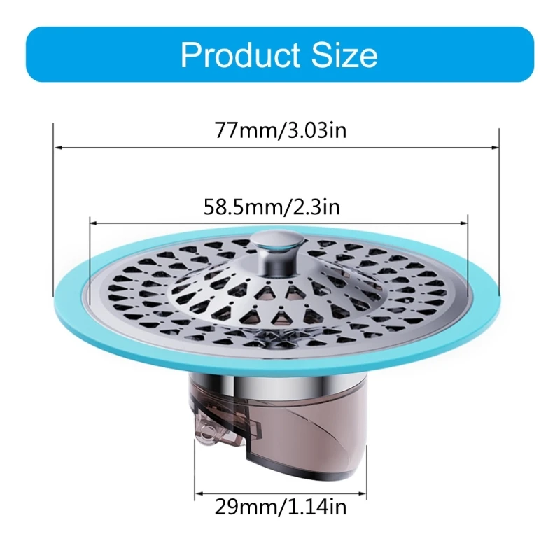 Floor Drain with Odor Trap Quick Drainage Systems Simple Installs for Bathrooms