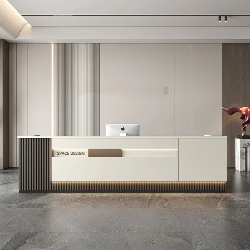 

Desk Reception Salon Atril Counter Cash Register Customer Center Computer Desks Motion Coffee Distillation Shop Desk Bar Counter