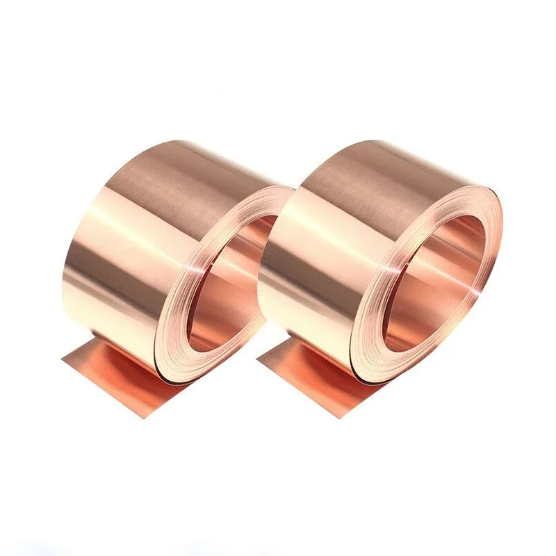 1pcs 99.9% Pure Copper Cu Metal Sheet Foil 0.01-0.5mm Thickness Copper Sheet  Copper Strip for Jewelry Crafts Repairs Electrical