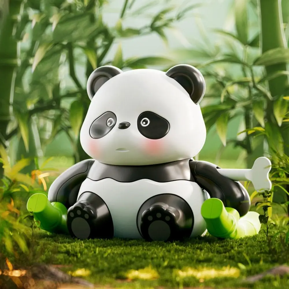 Anime Panda Wind-up Toy Swing Forward Action Figure Toy Cute Funny Desktop Decoration Creative Cartoon Christmas Gift