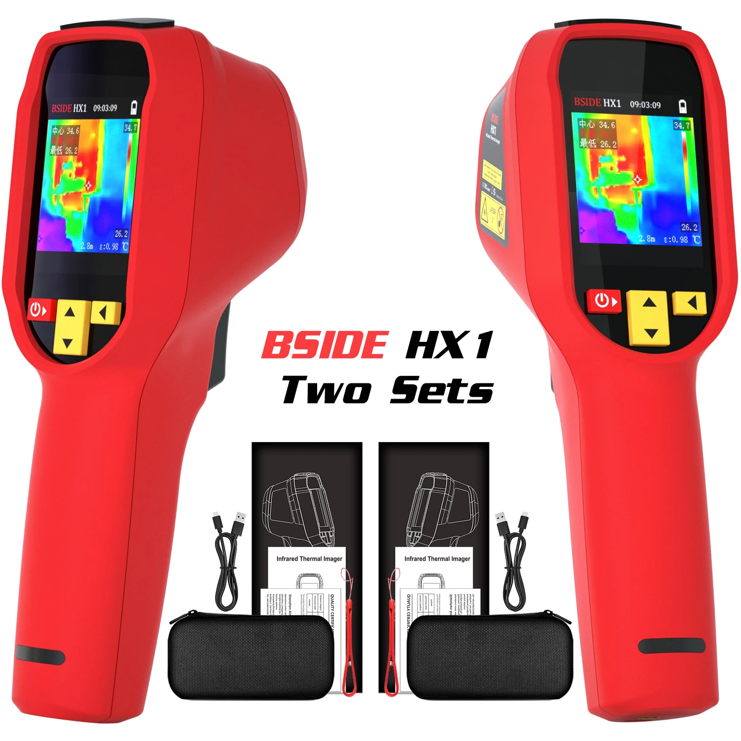 BSIDE Handheld Warmtebeeldcamera 240X240 Temperatuurmeter Voor Reparatie PCB Auto Pijpleiding Detectie Vermogensinspectie