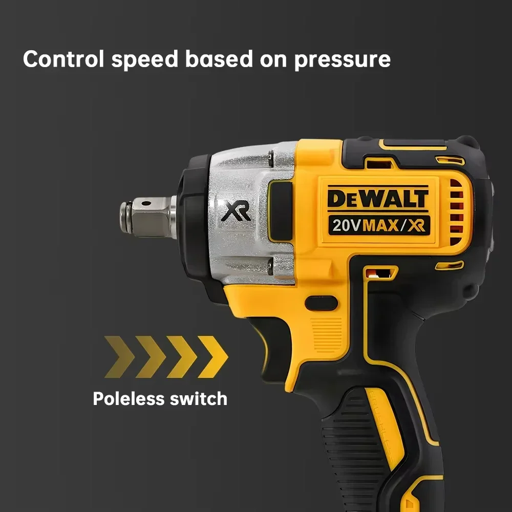 Dewalt DCF880 3300RPM llave de impacto sin escobillas llave eléctrica inalámbrica de alto par herramienta de reparación de neumáticos herramientas eléctricas recargables de 20V