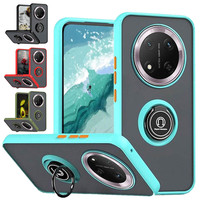 Armor Matte Case For Honor Magic 7 Lite 5G Magic7 Pro X9c Cover Ring Magnetic Stand Holder Shockproof Coque Fundas