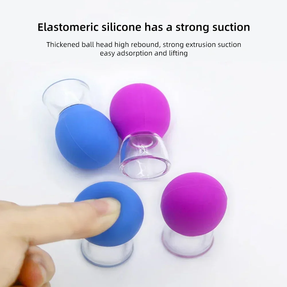 Mini Natural Silicone Facial Cupping Massage Cup for Body Face Neck Eye Massager Soft Anti-Aging Facial Care Beauty Tool Therapy