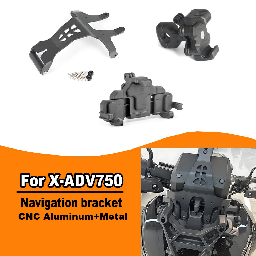 

For Honda XADV750 X-ADV 750 2021 2022 2023 2024 2025 Motorcycle GPS Navigation Plate Bracket Phone Stand Holder