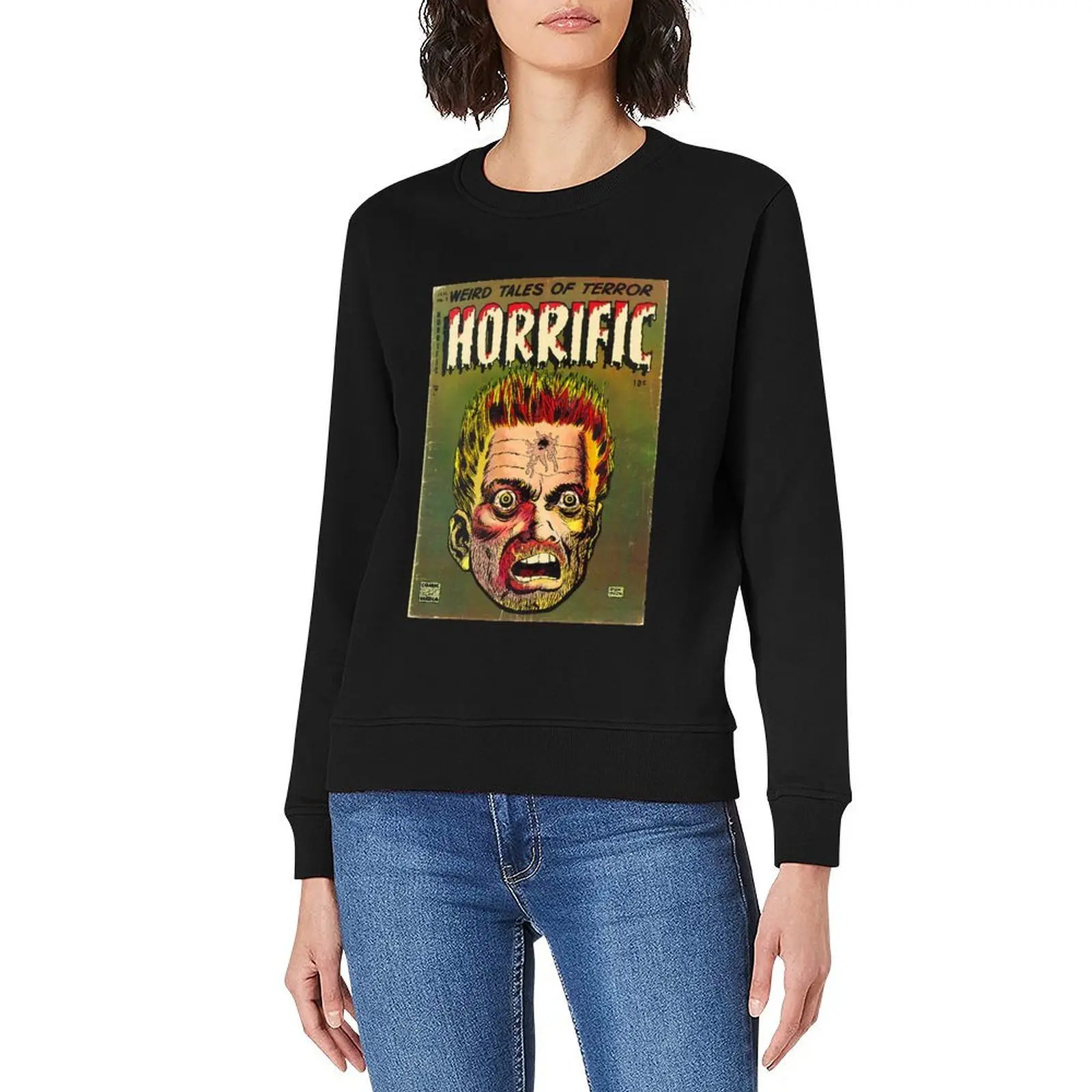 حكايات غريبة القوطية ، هيكل جمجمة ، رعب ، زاحف ، الشيطان ، مجلة عتيقة الفن البلوز رياضية هوديس وبلوزات جديدة #3